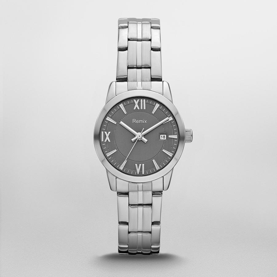 Classic Stainless Steel Grey Dial Watch for Women - Remix - Loyalty Source